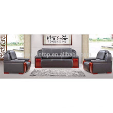 Großes Exekutive Leder schwarz Büro Sofa Set (KS10)